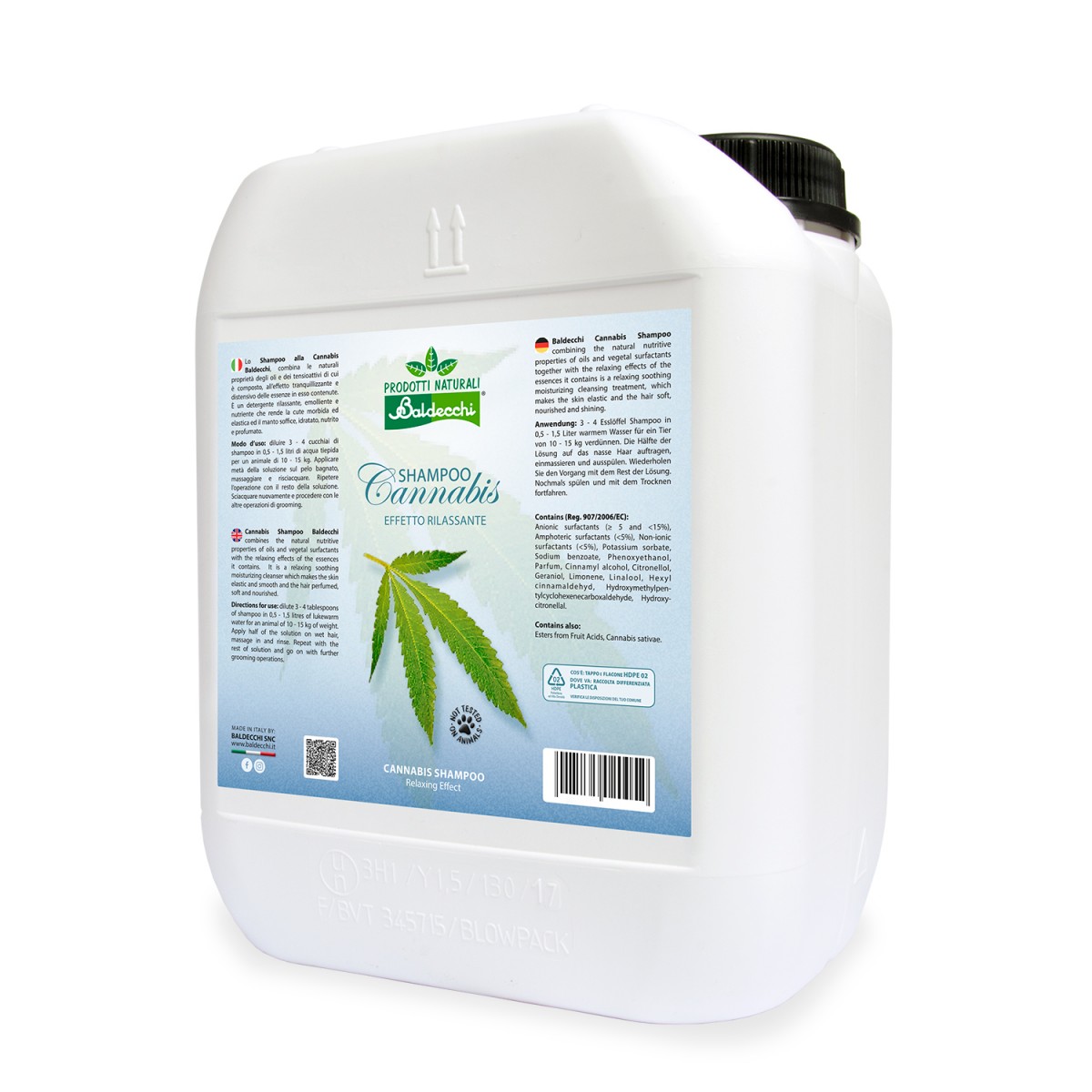 Baldecchi® GEA Cannabis-Hundeshampoo mit Hanföl 5l