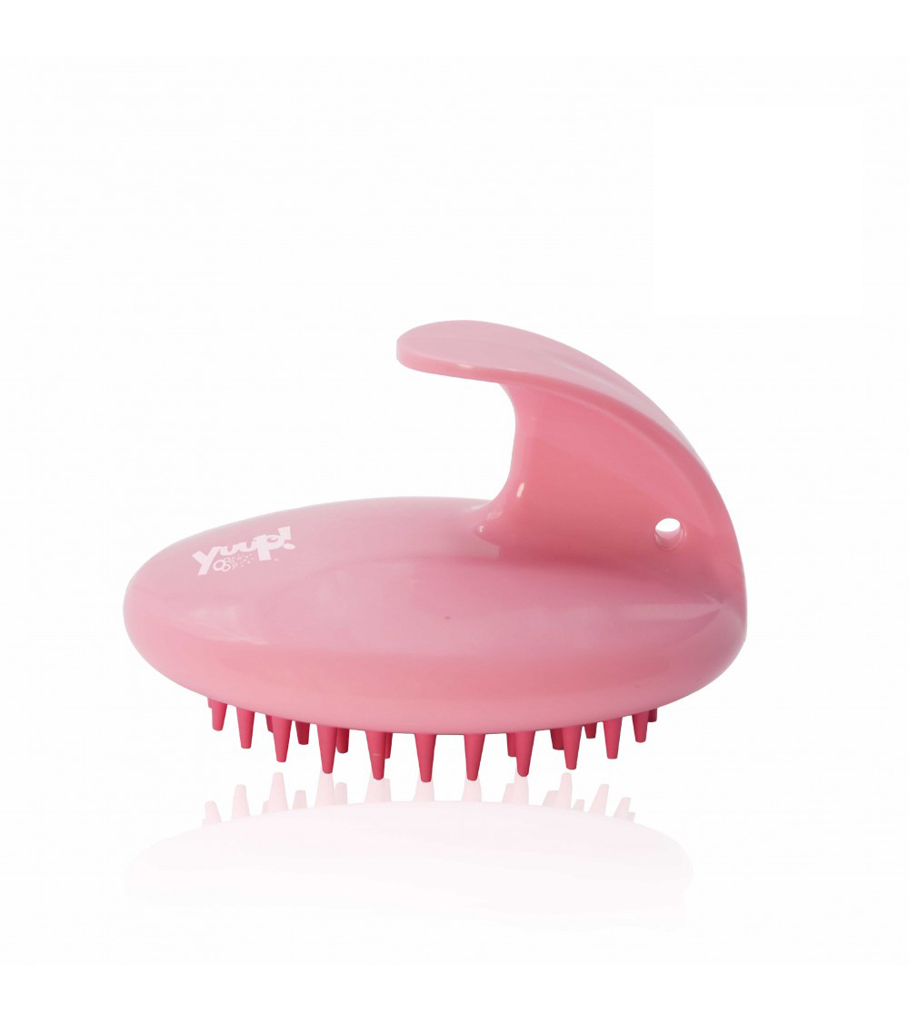 Yuup!® "PinkMassage" professionelle Gummibürste klein