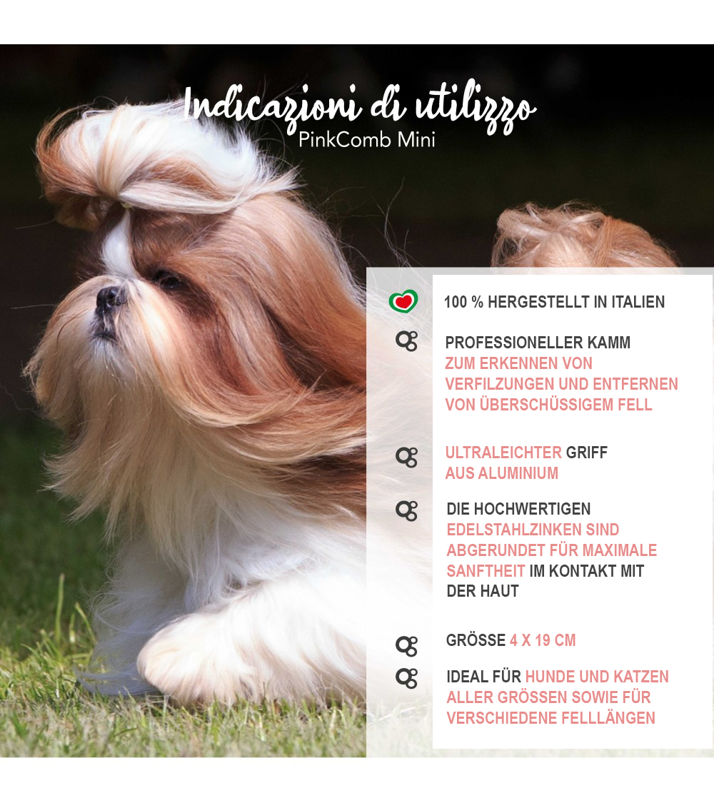Yuup!® "PinkComb" Professioneller doppelseitiger Frisierkamm