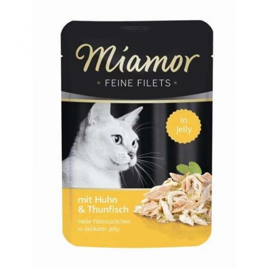 Miamor Feine Filets 100g - Filets Huhn & Thun Miamor Feine Filets 100g - Filets Huhn & Thun