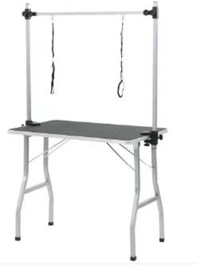 Pflegetisch + rutschfeste Oberfläche  doppelter Trimmarm - 106 x 61 x 76 cm