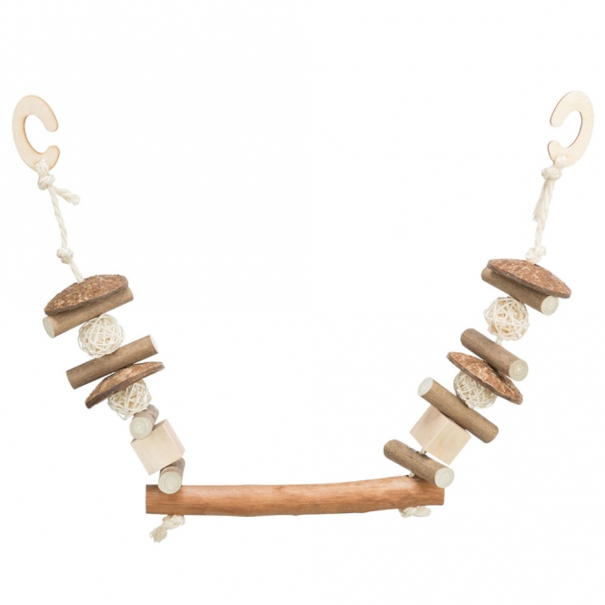 Trixie Knabberschaukel, Kokosnuss/Holz/Rattan Trixie Knabberschaukel, Kokosnuss/Holz/Rattan