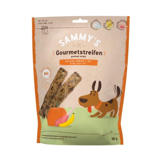 Bosch Sammys Gourmetstreifen Hühnchen & Ente 180g Bosch Sammys Gourmetstreifen Hühnchen & Ente 180g