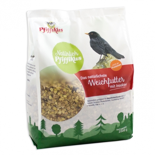 Natürlich Pfiffikus Weichfutter mit Insekten 2,5kg Natürlich Pfiffikus Weichfutter mit Insekten 2,5kg