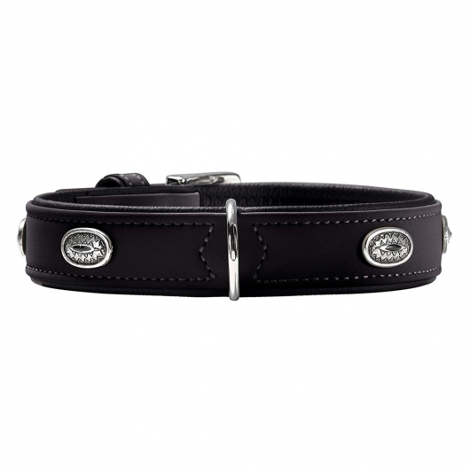 Hunter Halsband Softie Stone 60 nickel, 46-53 cm - schwarz Hunter Halsband Softie Stone 60 nickel, 46-53 cm - schwarz