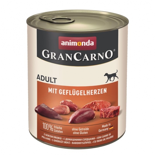 Animonda GranCarno Adult mit Geflügelherzen - 800 g Animonda GranCarno Adult mit Geflügelherzen - 800 g