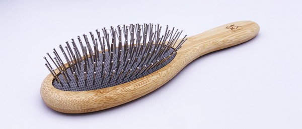 Héry®  Drahtbürste Hundebürste mit abgerundeten Spitzen und Bambusgriff Héry®  Drahtbürste Hundebürste mit abgerundeten Spitzen und Bambusgriff
