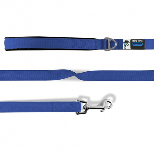 Curli Basic Leine Nylon - Blau - 140cm/2,0cm Curli Basic Leine Nylon - Blau - 140cm/2,0cm