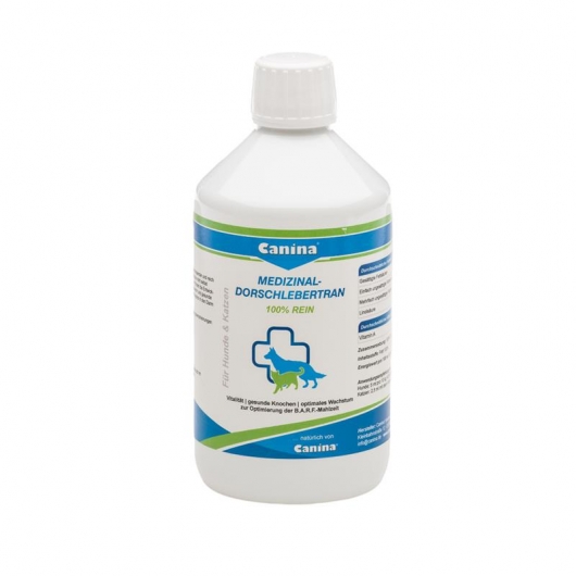 Canina Pharma Medizinal-Dorschlebertran 500ml Canina Pharma Medizinal-Dorschlebertran 500ml