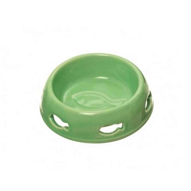 Karlie Katzennapf mit Fischlöchern - 150ml, grün Karlie Katzennapf mit Fischlöchern - 150ml, grün