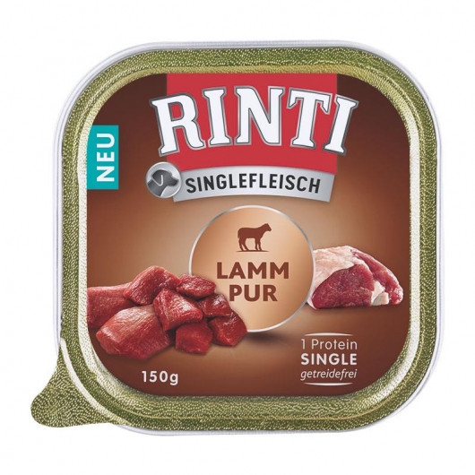 Rinti Schale Singlefleisch Lamm Pur 150g Rinti Schale Singlefleisch Lamm Pur 150g