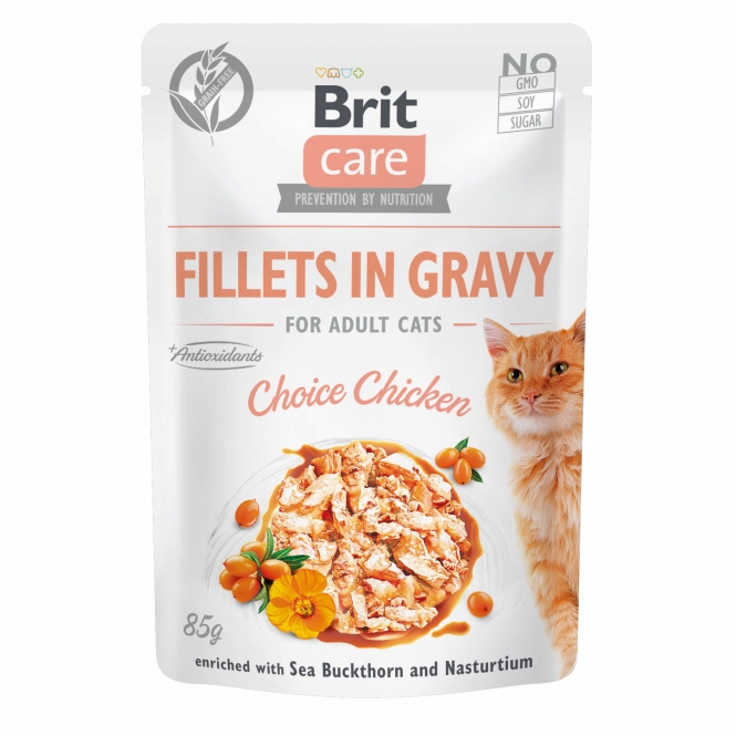 Brit Care Cat PB Fillets in Gravy - Huhn 85g Brit Care Cat PB Fillets in Gravy - Huhn 85g