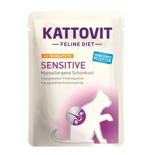 Kattovit PB Feline Diet Sensitive Huhn & Pute 85g Kattovit PB Feline Diet Sensitive Huhn & Pute 85g