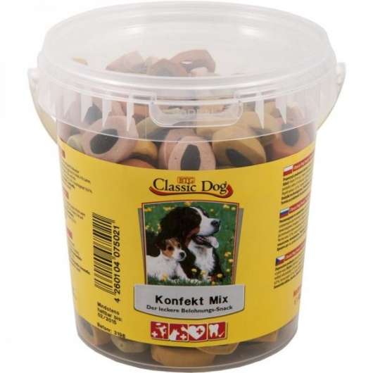 Classic Dog Snack Konfekt Mix Eimer 500g Classic Dog Snack Konfekt Mix Eimer 500g