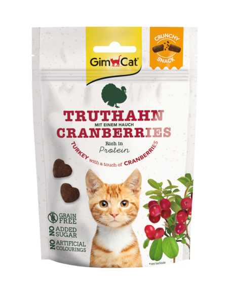 GimCat Crunchy Snacks Truthahn mit Cranberries 50 g GimCat Crunchy Snacks Truthahn mit Cranberries 50 g