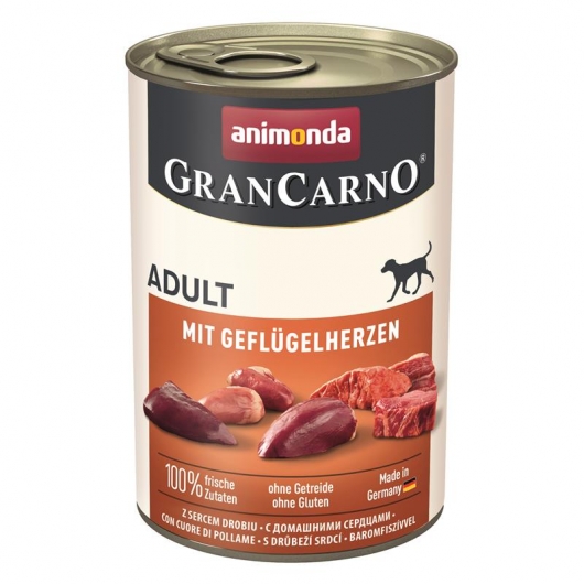 Animonda GranCarno Adult mit Geflügelherzen - 400 g Animonda GranCarno Adult mit Geflügelherzen - 400 g