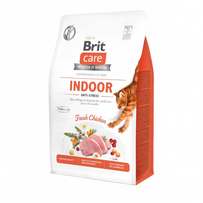 Brit Care Cat Grain-Free - Indoor - Anti-Stress - 2kg Brit Care Cat Grain-Free - Indoor - Anti-Stress - 2kg