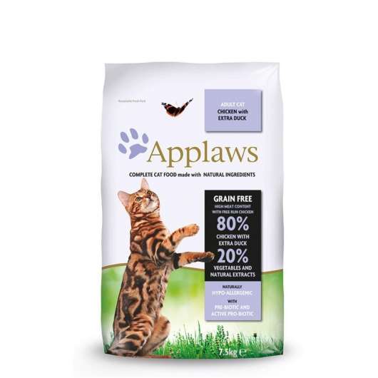 Applaws Cat Trockenfutter Hühnchen mit Ente - 7,5 kg Applaws Cat Trockenfutter Hühnchen mit Ente - 7,5 kg