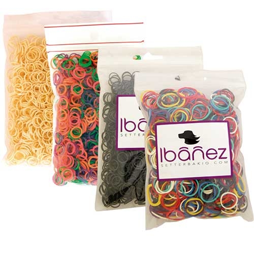 Ibanez® Latex beige Haarbänder Haargummis (1000 Stk.) Ibanez® Latex beige Haarbänder Haargummis (1000 Stk.)