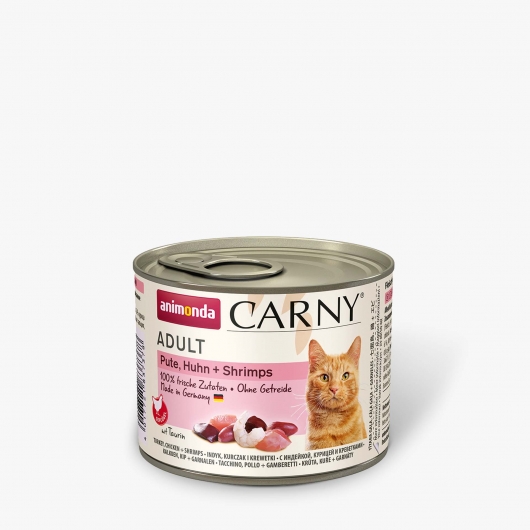Animonda Cat Dose Carny Adult Pute & Huhn & Shrimps - 200 g Animonda Cat Dose Carny Adult Pute & Huhn & Shrimps - 200 g
