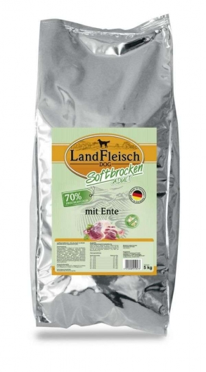 Landfleisch Softbrocken mit Ente - 1,5 kg Landfleisch Softbrocken mit Ente - 1,5 kg