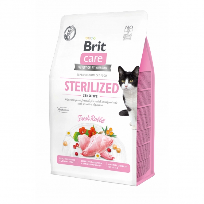Brit Care Cat Grain-Free - Sterilized - Sensitive - 2kg Brit Care Cat Grain-Free - Sterilized - Sensitive - 2kg