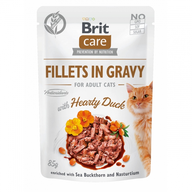 Brit Care Cat PB Fillets in Gravy - Ente 85g Brit Care Cat PB Fillets in Gravy - Ente 85g