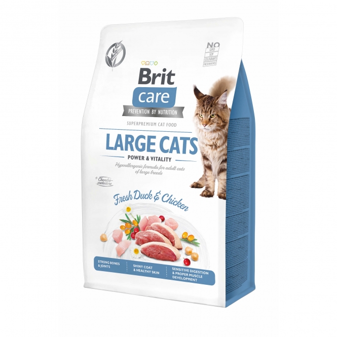 Brit Care Cat Grain-Free - Large cats - Power & Vitality - 2kg Brit Care Cat Grain-Free - Large cats - Power & Vitality - 2kg