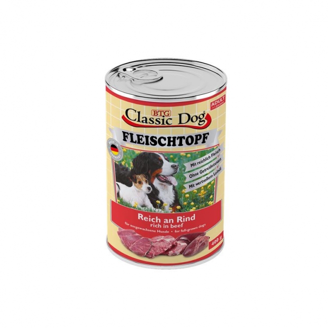 Classic Dog Fleischtopf Rind 400g Classic Dog Fleischtopf Rind 400g