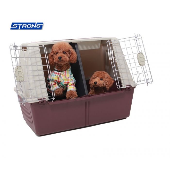 Autobox für 2 kleine Hunde 82 X 51 X 67 CM (B/T/H) mit Trennwand Autobox für 2 kleine Hunde 82 X 51 X 67 CM (B/T/H) mit Trennwand