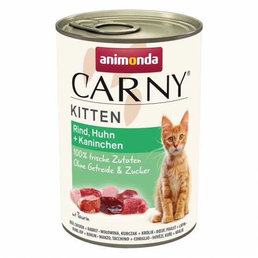 Animonda Carny Kitten Rind, Huhn & Kaninchen - 400g Animonda Carny Kitten Rind, Huhn & Kaninchen - 400g