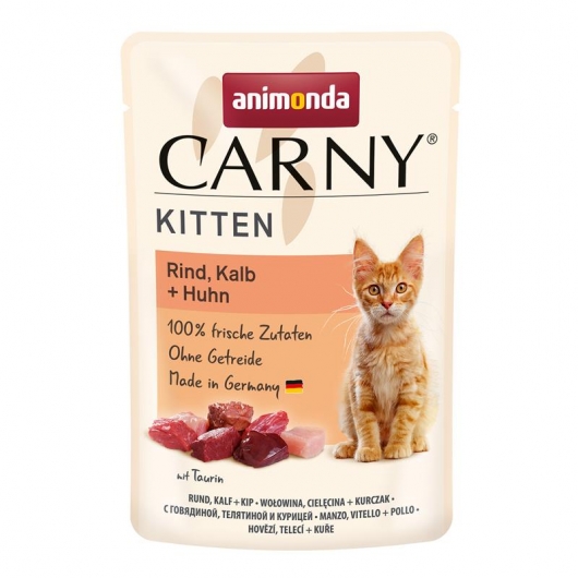 Animonda Carny PB Kitten Rind, Kalb + Huhn 85g Animonda Carny PB Kitten Rind, Kalb + Huhn 85g