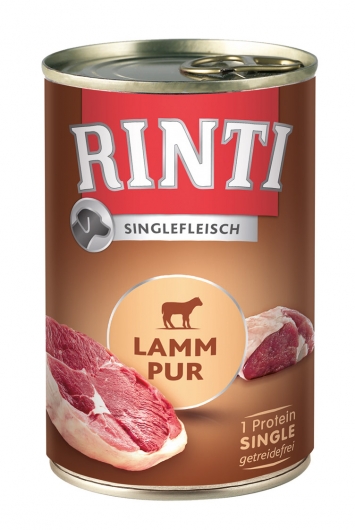 Rinti Singlefleisch Lamm pur 400g Rinti Singlefleisch Lamm pur 400g
