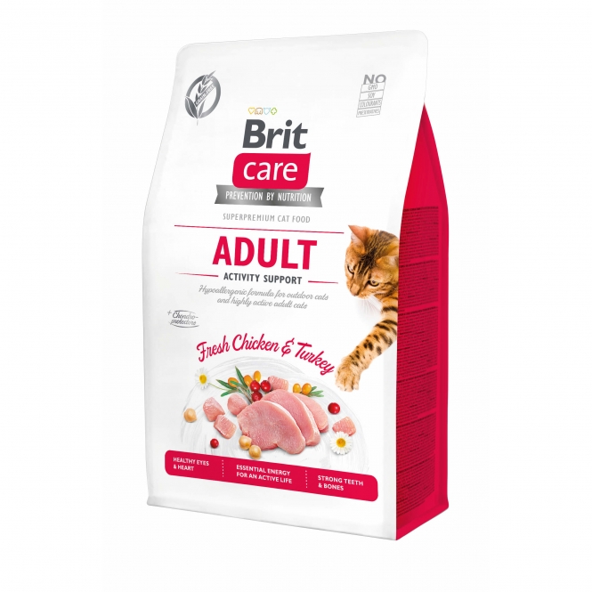 Brit Care Cat Grain-Free - Adult - Activity Support - 2kg Brit Care Cat Grain-Free - Adult - Activity Support - 2kg