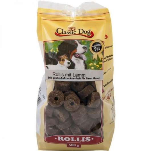 Classic Dog Snack Rollis mit Lamm 500g Classic Dog Snack Rollis mit Lamm 500g