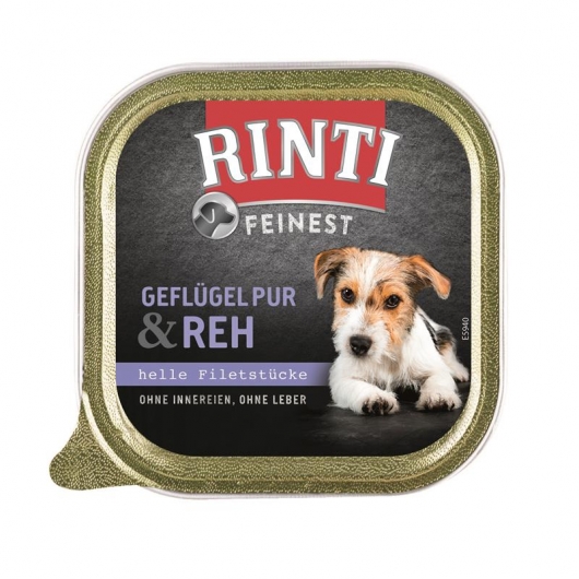 Rinti Schale Feinest Geflügel Pur & Reh 150g Rinti Schale Feinest Geflügel Pur & Reh 150g