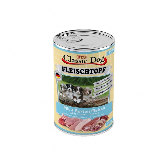 Classic Dog Fleischtopf Junior 400g Classic Dog Fleischtopf Junior 400g