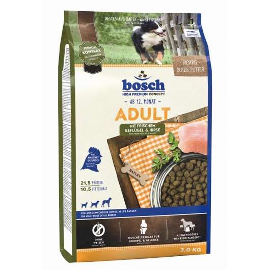 Bosch Adult Geflügel & Hirse - 3 Kg Bosch Adult Geflügel & Hirse - 3 Kg