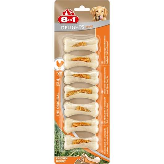 8in1 Dental Delights Kauknochen Strong XS 8in1 Dental Delights Kauknochen Strong XS