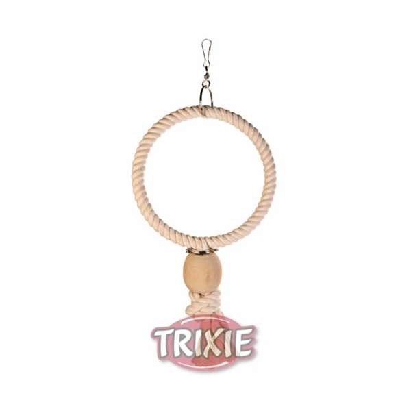 Trixie Baumwollring mit Holzkugel - 19,5 cm Trixie Baumwollring mit Holzkugel - 19,5 cm