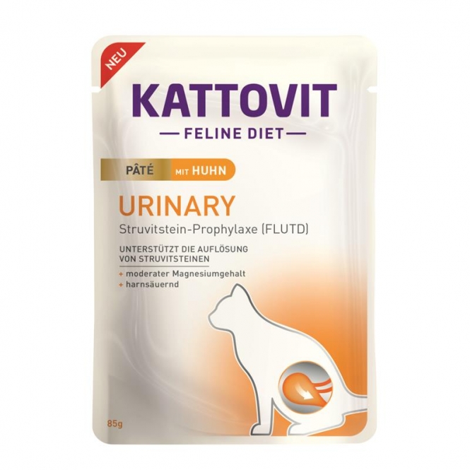 Kattovit PB Feline Urinary Pate mit Huhn 85g Kattovit PB Feline Urinary Pate mit Huhn 85g