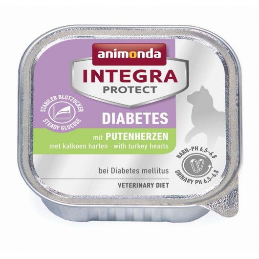 Animonda Cat Schale Integra Protect Diabetes mit Putenherzen 100g Animonda Cat Schale Integra Protect Diabetes mit Putenherzen 100g