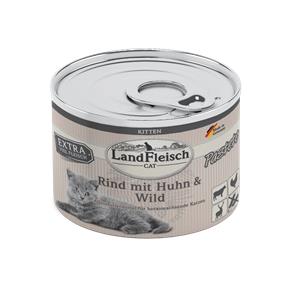 Landfleisch Cat Kitten Pastete Rind, Huhn & Wild - 195 g Landfleisch Cat Kitten Pastete Rind, Huhn & Wild - 195 g