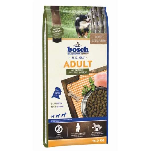 Bosch Adult Geflügel & Hirse - 15 Kg Bosch Adult Geflügel & Hirse - 15 Kg