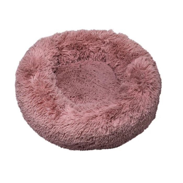 SUPERSOFT FLUFFY DONUT L ROSE MADE IN EUROPE 80cm