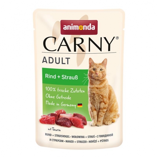 Animonda Carny PB Adult Rind + Strauß 85g Animonda Carny PB Adult Rind + Strauß 85g