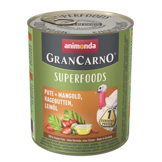 Animonda GranCarno Adult Superfood Pute & Mangold - 800 g Animonda GranCarno Adult Superfood Pute & Mangold - 800 g