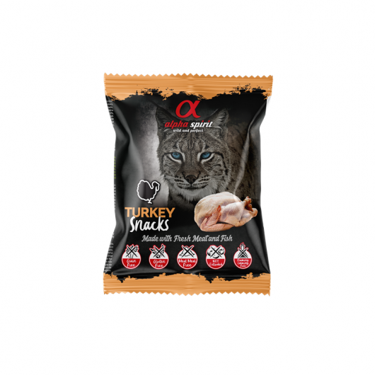alpha spirit Cat Snacks Bag Truthahn - 50g alpha spirit Cat Snacks Bag Truthahn - 50g