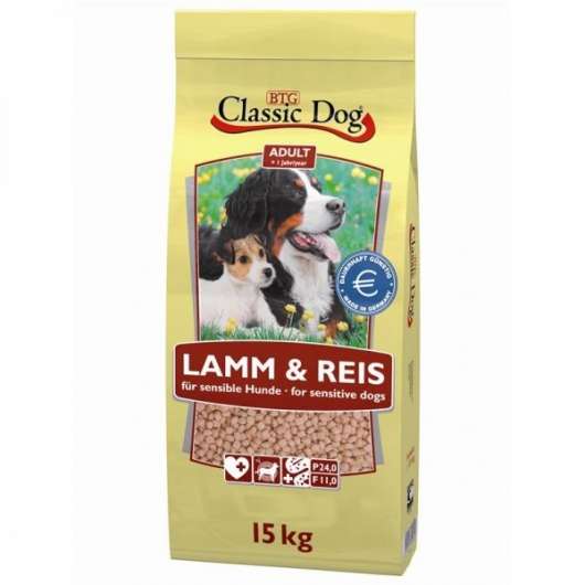 Classic Dog Lamm&Reis 15kg Classic Dog Lamm&Reis 15kg