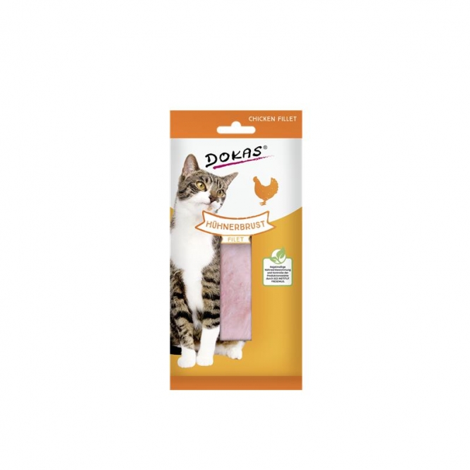 Dokas Cat Snack Filet Hühnerbrust 22g Dokas Cat Snack Filet Hühnerbrust 22g